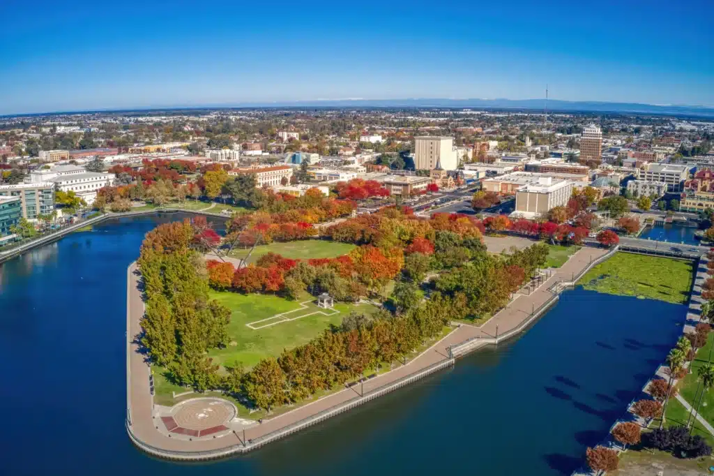 Aerial view of a city