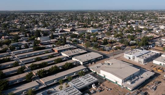 Aerial view of a city