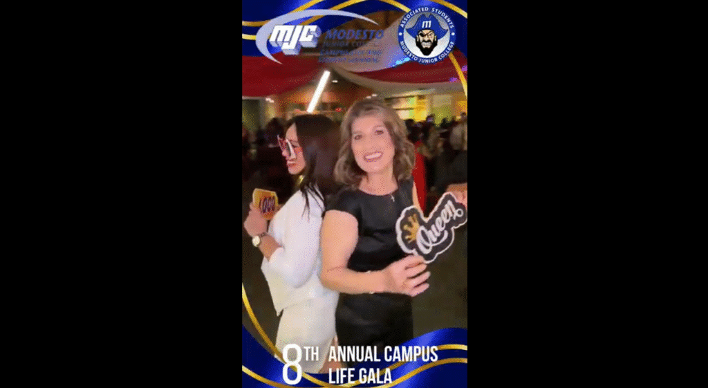Guests celebrating and enjoying the Gala Modesto Junior College event.